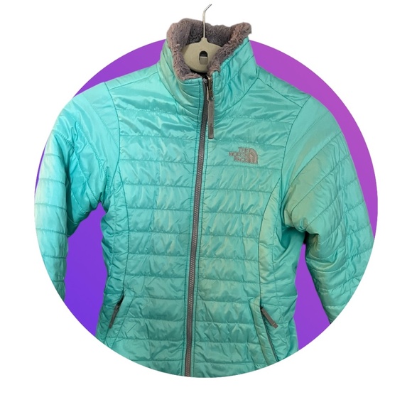 Girls The North Face 10/12 reversible jacket - Picture 1 of 13